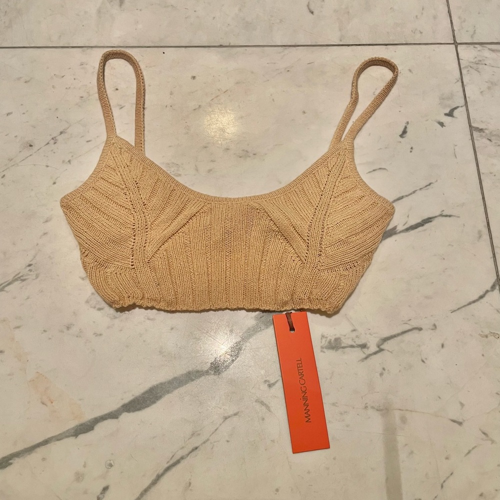 NWT Manning Cartell Knit Bralette Top Size xxs